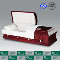 LUXES Style américain placage cercueil cercueils à bas prix à vendre